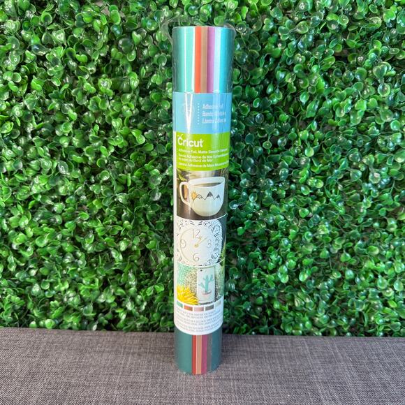 Cricut 5 Sheets 12X12 Adhesive Foil MatteTeal ,Coral, Pink, Dark Silver & Pink - Picture 1 of 12